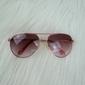 Tahari Aviator Sunglasses Fashion Eyewear Shades Peach